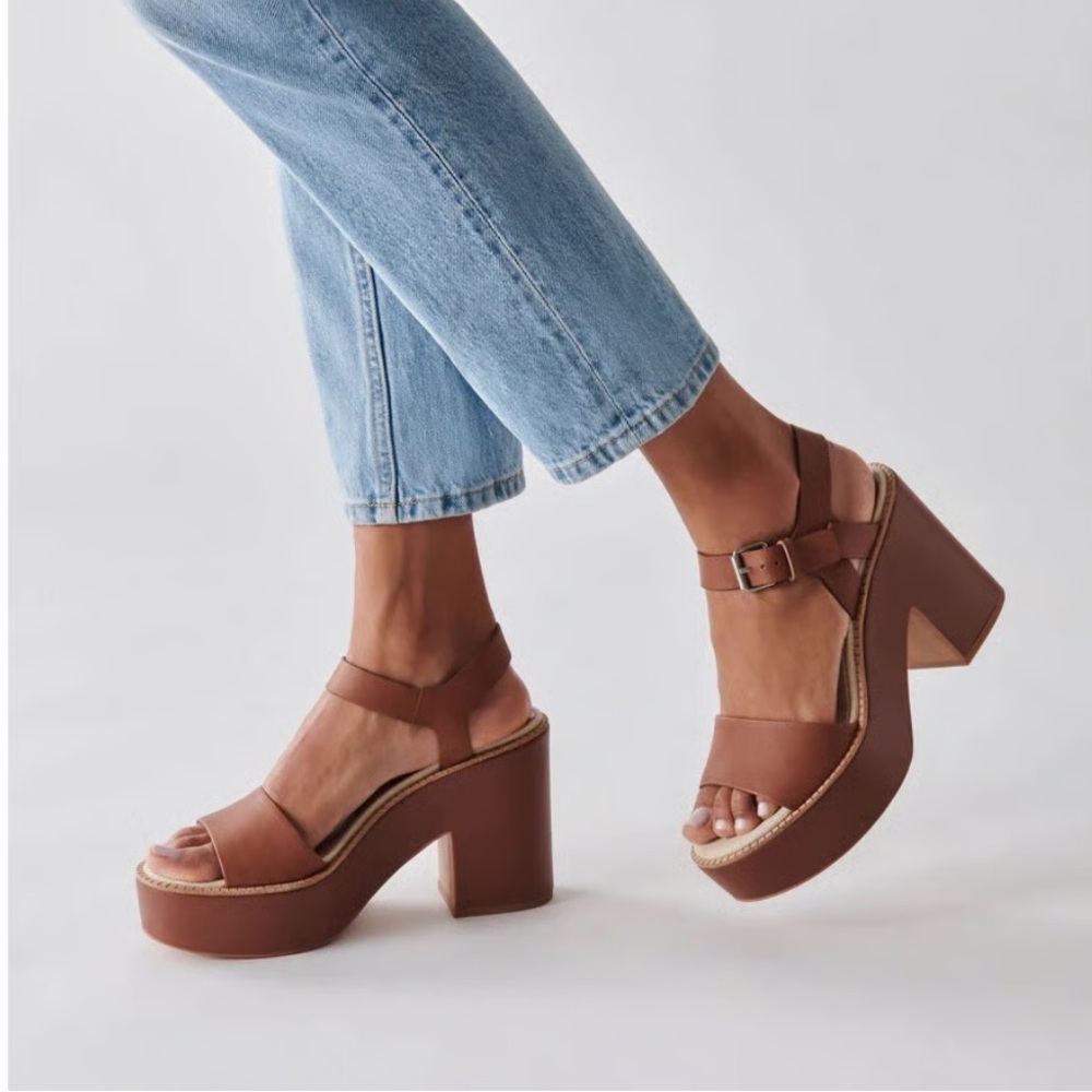 Dolce Vita Brown Platform Sandals